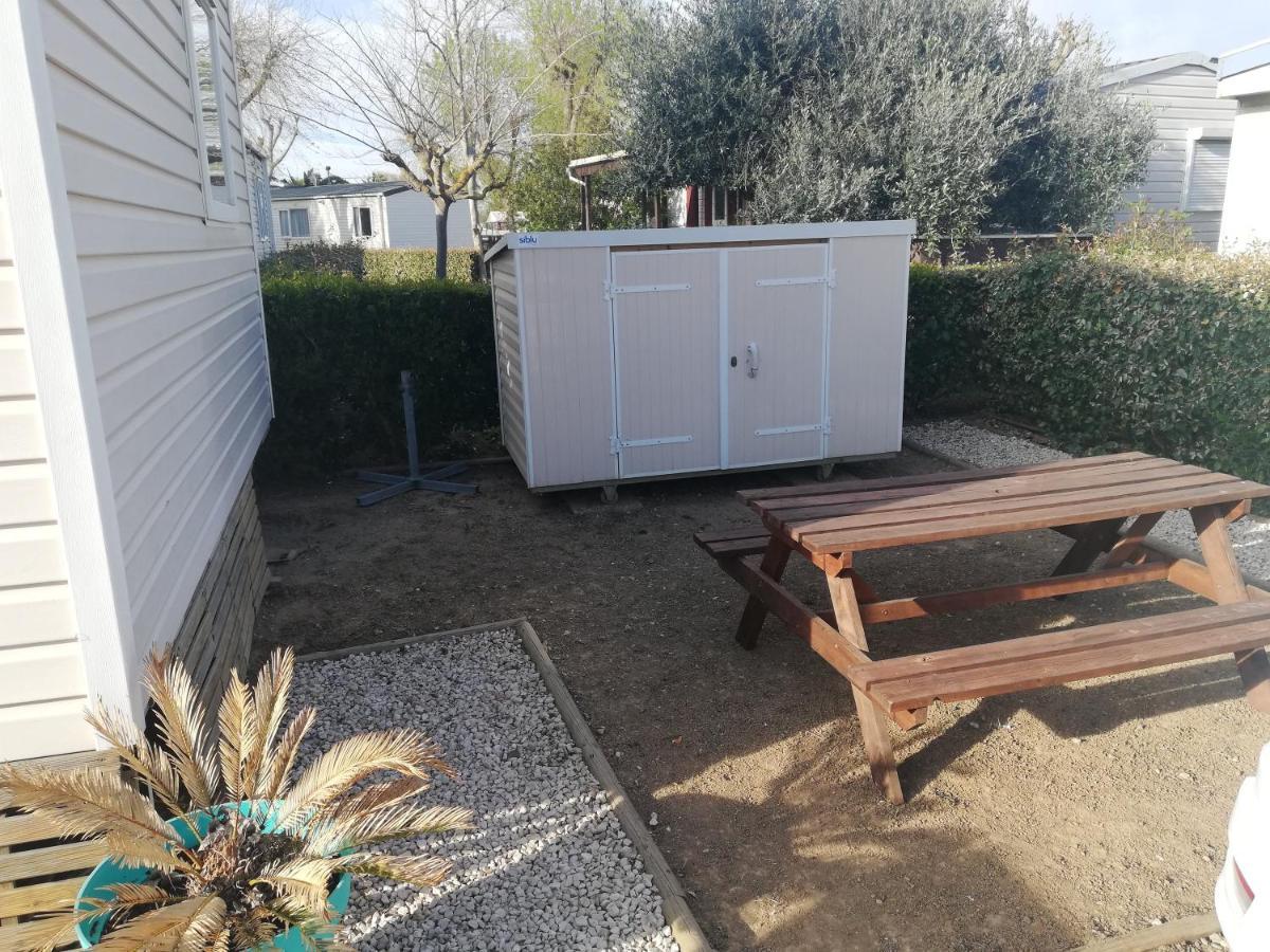 Grand Mobil Home 3Chbr 2Sdb Camping La Carabasse Vias Exterior photo